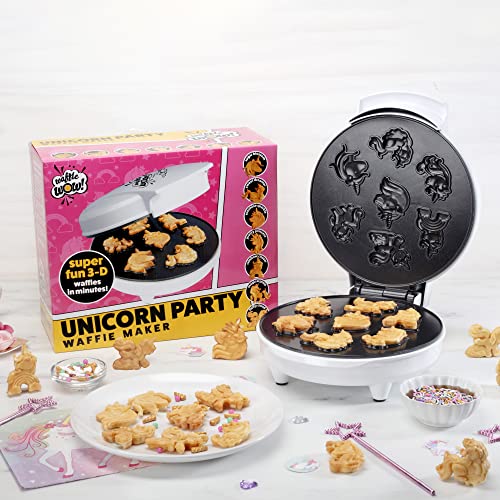 Unicorn Mini Waffle Maker Creates 7 Different Unicorn Animal Shaped