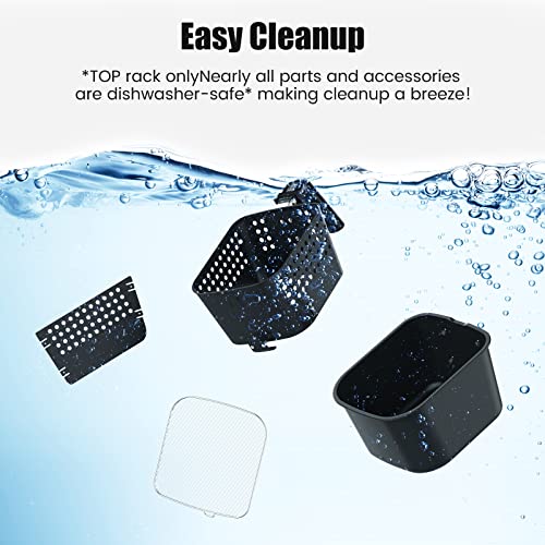 Nuwave Brio 4.5Qt Air Fryer, 1 Touch Digital Controls, 100°400°F Temp