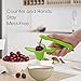 OMorc Cherry Pitter, Cherry Stoner with Food-Grade Silicone Cup, Space-Saving Lock Design and Lengthened Splatter Shield Dishwasher Safe