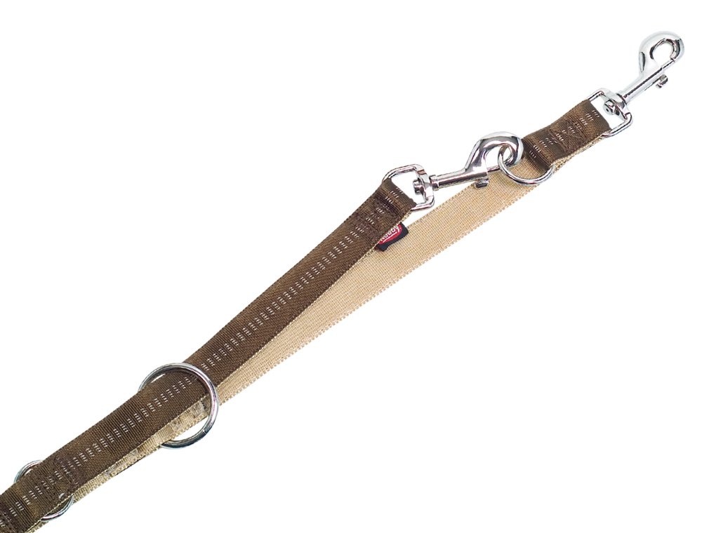 Nobby Soft Grip Dogs Training Leash, 200 cm Length x 25 mm Width, Brown