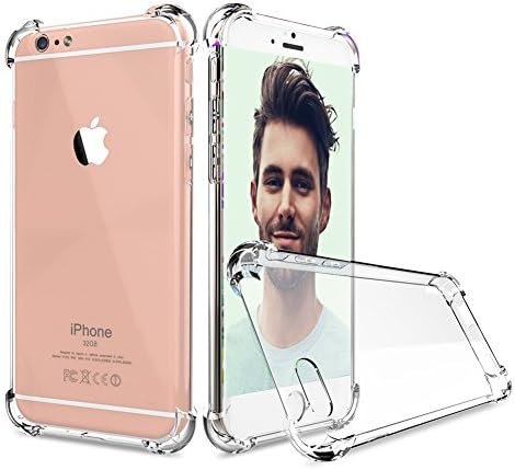 iPhone 6S Case, iPhone 6 Case, UTHMNE Crystal Clear Shock Absorption Technology Bumper Soft TPU Cover Case for iPhone 6 / 6s - Clear