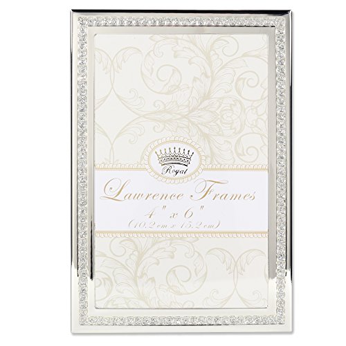 Lawrence Frames Lawrence Royal Designs 4x6 Dazzle Silver and Glitter Picture Frame
