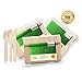 Wooden Disposable Cutlery 300 pc set: 100 Forks, 100 Spoons, 100 Knives, 6
