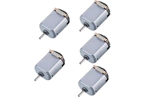 CGNRONEAU 5Pcs Micro 130 Motor Small DC Motor Mini Micro DC DC 1.5-3V 15000RPM Motor for DIY Toys Hobbies Smart Car Motor Science Experiments