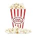 NOVELTY PLACE Plastic Red & White Striped Classic Popcorn Containers for Movie Night - 7.8