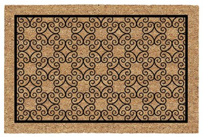Decoir Entrance Mat Decorative Wrought Iron 24 X 36 Coir