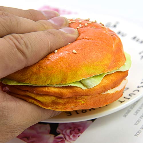 WEFOO 2PCS Artificial Hamburger Simulation Realistic Food for Home Kitchen Party Decoration Display Toy Props