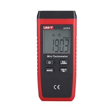 LCD Drehzahlmesser UNI-T UT373 Mini berührungslose Digital LCD Tachometer Laser RPM Tachometer Meter Messbereich 10-99999RPM 