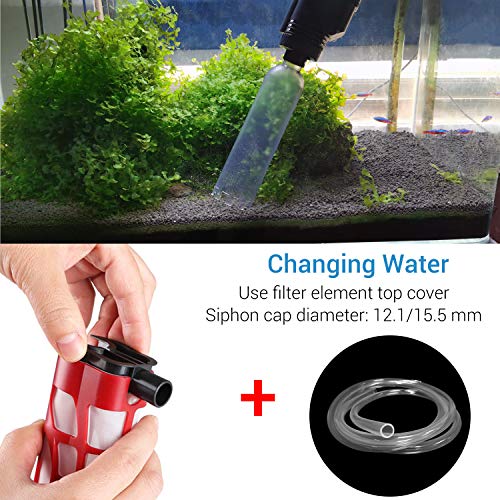 NICREW Automatic Gravel Cleaner, Electric Aquarium Cleaner Vacuum, 2 in 1 Sludge Extractor for