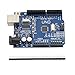 UNO R3 Plus Acrylic Case ATmega328P CH340 - ALLUS U6011 UNO Board with Transparent Acrylic Case and USB Cable Compatible with Arduino UNO R3