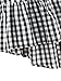 Romwe Women's Cute Sleeveless Keyhole Back Ruffle Hem Peplum Blouse Top Black M