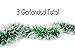 Christmas Tree Bright Green Frost Tip Tinsel Garland Metallic Streamers Celebrate a Holiday Mardi Gras Party Indoor and Outdoor Disco Party Decorations Supplies