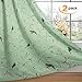 H.VERSAILTEX Blackout Curtains for Bedroom 84 Inches Length Thermal Insulated Birds Rustic Printed Curtain Drapes for Living Room Energy Efficient Room Darkening Home Decoration Pair 2 Panels, Sage