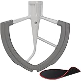6 Quart Flex Edge Beater for Kitchenaid Bowl-Lift Stand Mixers, Kitchenaid Paddle Attachment with Both-Sides Flexible Silicon