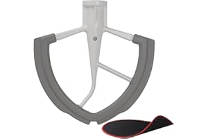 6 Quart Flex Edge Beater for Kitchenaid Bowl-Lift Stand Mixers, Kitchenaid Paddle Attachment with Both-Sides Flexible Silicon