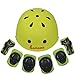 Lanova Kids Protective Gear Set,7Pcs Sport Safety Equipment Adjustable Child Helmet Knee Elbow Pads Wrist Guards for Skating Skateboard and Other Sports Outdoor Activities