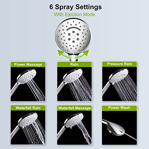 Shower Head, High Pressure Shower Head With Handheld, Extra Long 80\