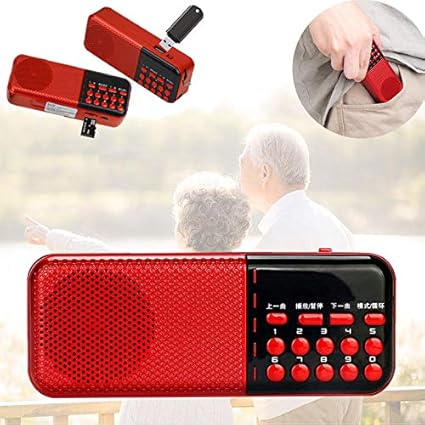 Kopper Mini Portable Pocket Bible Radio FM Speaker USB Rechargeable TF MP3 Music Player