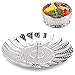 Vegetable Steamer Basket 100% Stainless Steel Folding Collapsible Basket for Various Size Pots 5.5-Inch Expands to 9-Inch by FULITY