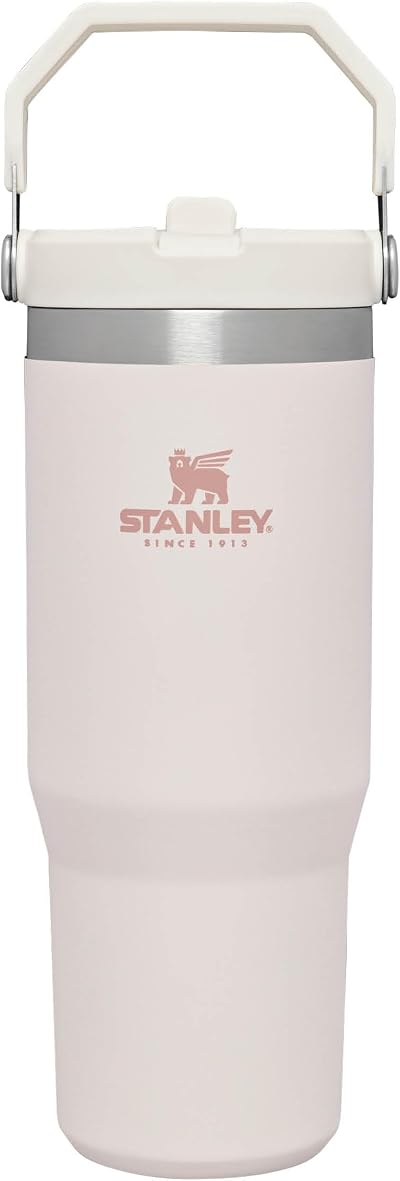Stanley Flip Straw Tumbler 1.0 Water Bottle 0.89L Rose Quartz