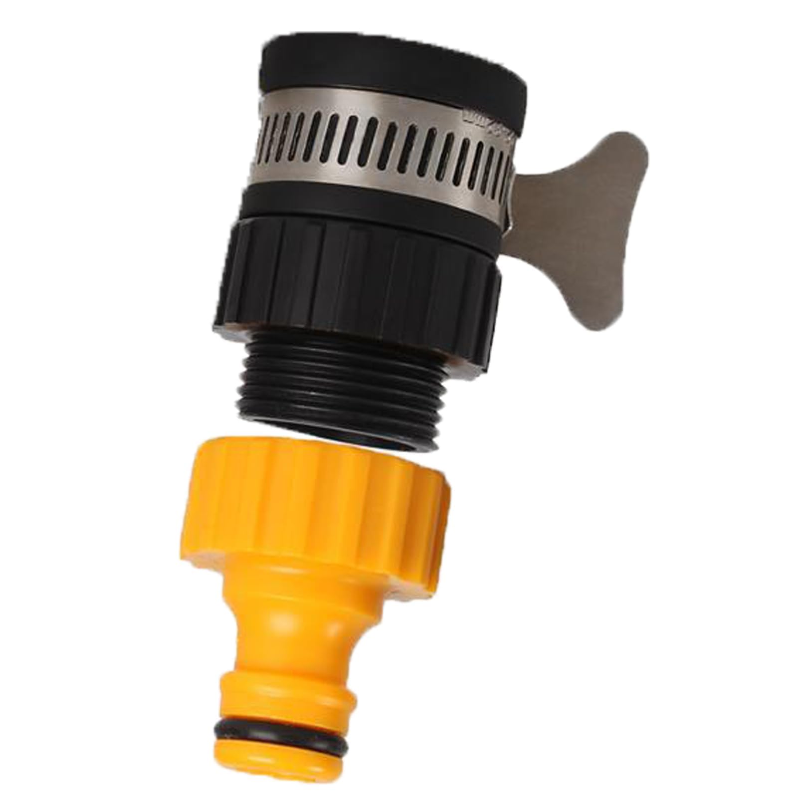 PSFXBM Hose Tap Connector, Mixer Garden Tap Hose Connectors Kitchen Taps Indoor Tap Hose Connector Hose Adapter Tap Connector, Adjustable Stainless Steel Collar, for Garden Kitchen Laundry
