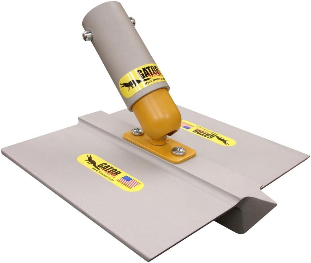 Gator Tool Concrete Walking Groover 3/4”Dx 3/4”Wx 1/2”R Single End Pointed 8" x 8" (w/Ultra