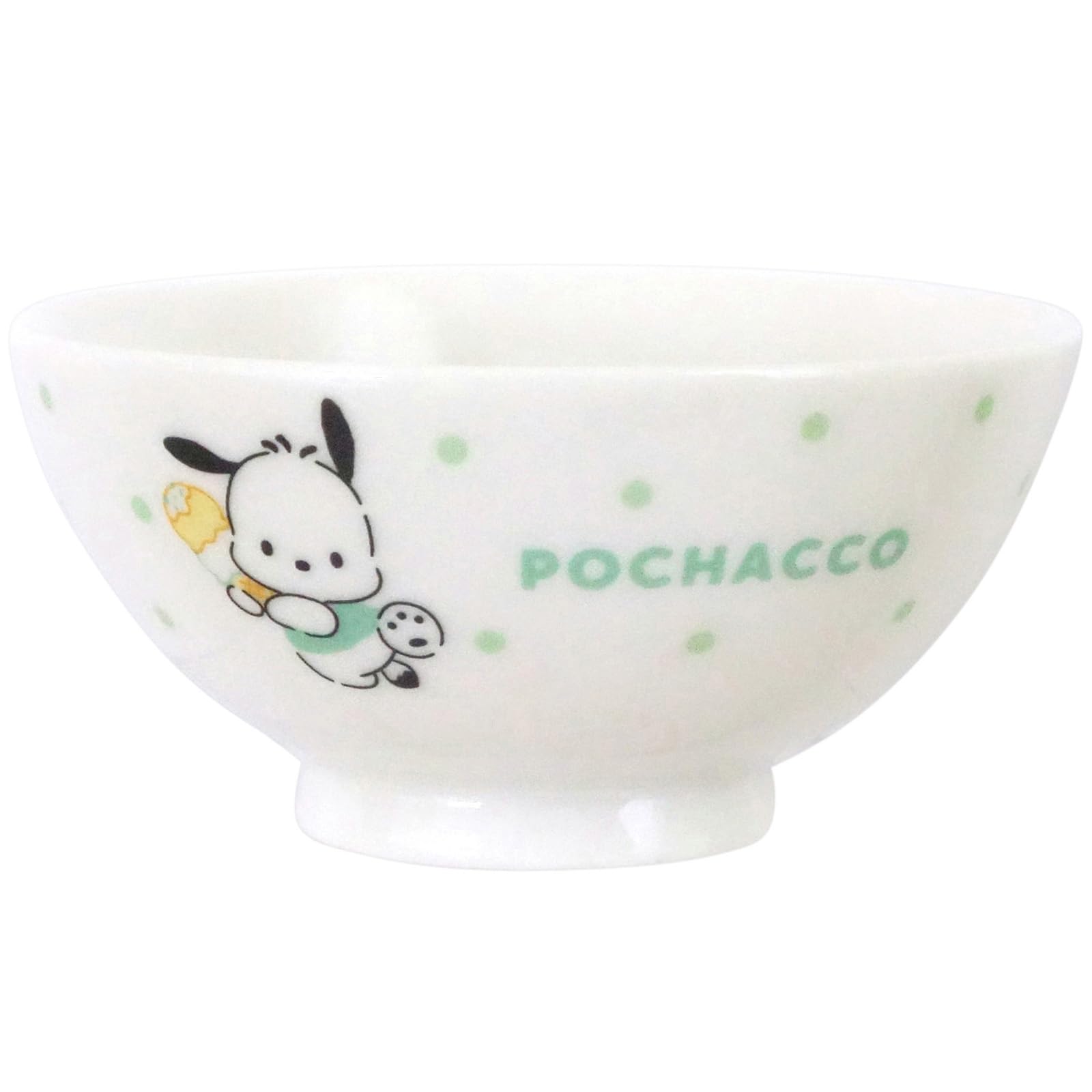 サンリオ(SANRIO) 「 ポチャッコ 」 茶碗 お茶碗 11×5.5cm 電子レンジ対応 食洗機対応 キャラクターズ スイーツ&ドット 日本製 335106 の商品画像