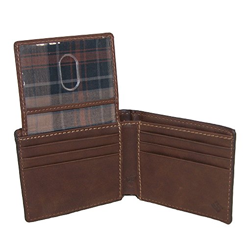 Columbia Men's RFID Blocking Passcase Bifold Wallet Accessory, -brown, 1siz