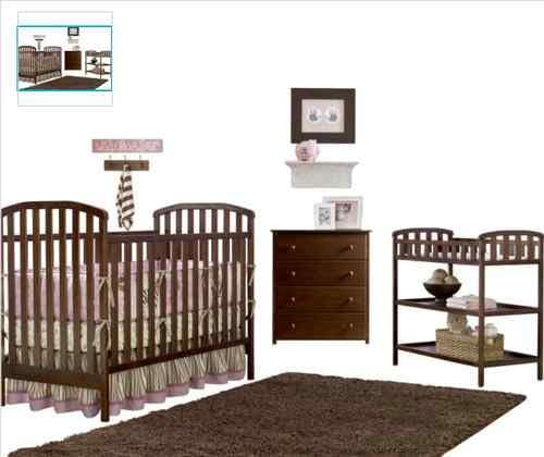 cot bed and changing table set