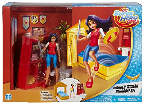 DC Super Hero Girls Wonder Woman Action Figure Bedroom Set, 6"