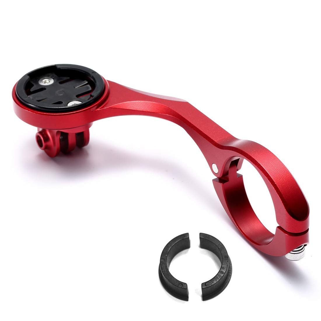 Dymoece Aluminium Alloy Out Front Bicycle Computer Combo Handlebar Mount for Garmin Edge 200 500 510 520 800 810 820 1000 1030 and Sport Action Camera,Compatible Handlebar Sizes 31.8mm 25.4mm