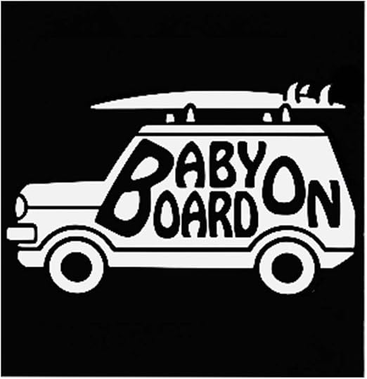 Amazon Co Jp Baby On Board 車用 ステッカー シール デカール 赤ちゃん ベビーインカー 赤ちゃんが乗ってます Baby In Car サーフカー ホビー