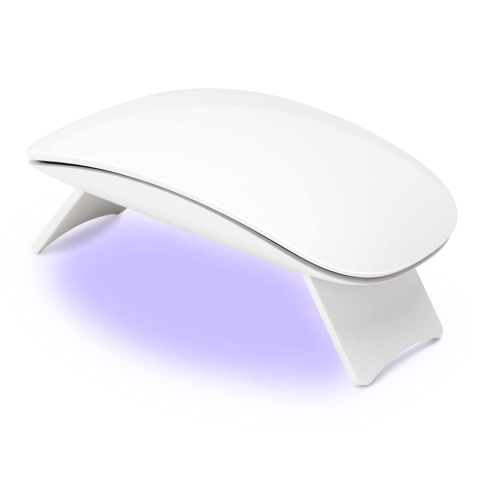 Madenia Mini UV LED Nail Lamp for Gel Polish - 6W USB Travel Portable Dryer With 60s Timer for Beginners, White