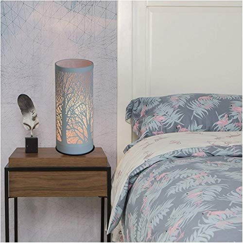 Singeek Wax Warmer for Scented Wax, Metal Plug-in Fragrance Candle Warmer Essential Oil Warmer Lamp for Spa Yoga Meditation Gifts Home Office Decor (White Forest Design)