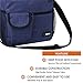 opux Insulated Lunch Bag for Men Women, Leakproof Heather Navy Lunch Box for Work, Portable Soft Lunch Cooler Bag with Shoulder Strap, Adult Lunchbox Lunch Pail for Kid Boy Girl School, 18 Can/10L
