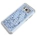 Samsung Galaxy S8 Plus Case,Berry Accessory Studded Rhinestone Crystal Bling Hybrid [ Dual Layer ] Armor Case Cover for Samsung Galaxy S8 Plus 2017 - Marble Texture