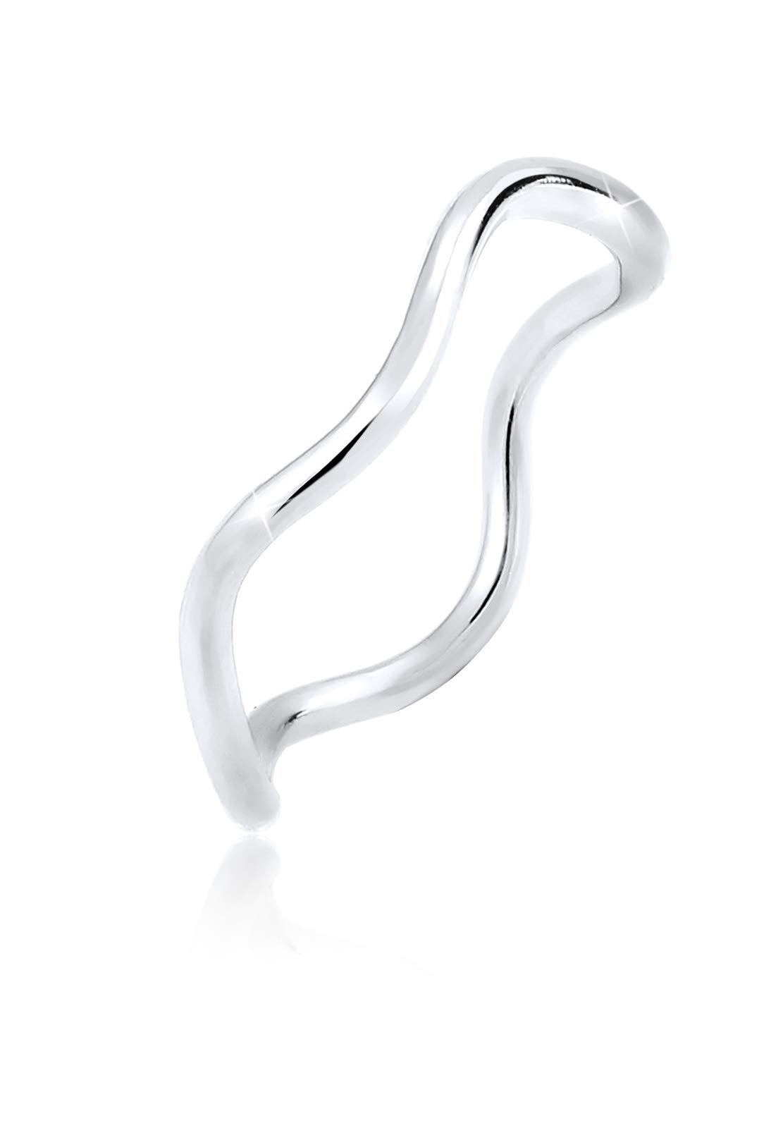 Elli Ring Women Waves Minimal Trend in 925 Sterling Silver