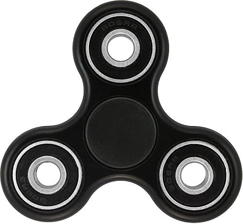 Spinner Fidget EDC ADHD Focus Toy Ultra Durable High Speed Si3N4 Hybrid Ceramic Bearing 1-3 Min Spins , Non-3D Printed,Black