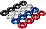 7th Gear Racing Premium Billet Aluminum Beauty Fender / Bumper / Bolt & Washer Engine Bay Dress Up Kit 8 Piece set (RED)
