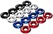 7th Gear Racing Premium Billet Aluminum Beauty Fender / Bumper / Bolt & Washer Engine Bay Dress Up Kit 8 Piece set (RED)