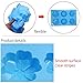 3 Pcs Flower-Shaped Mooncake Molds, FineGood Mini Muffin Silicone Molds Cake Pan Siliocne Baking Mold for Jelly Pudding Cookies DIY Handmade Soap - Purple, Blue, Pink