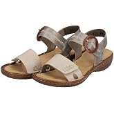 Rieker 608Z3 Regina Women's Sandals &ndash; Adjustable Strap for a Secure Fit - Shock-Absorbing &amp; Lightweight Sole for Comfort and Support &ndash; Fashionable Everyday Wear
