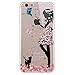 iPhone 6S Plus Case,iPhone 6 Plus/6S Plus Tpu Case,UZZO [Slim Fit] Clear TPU Gel Rubber Skin Silicone Protective Case, Cute Cartoon Dolphin Penguin Flower Fairy Case For iPhone 6 Plus/6S Plus
