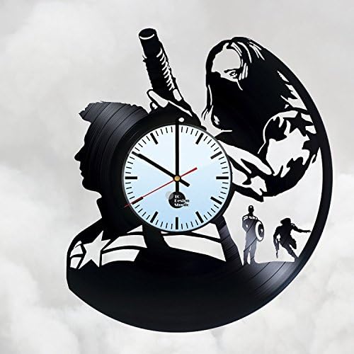 Avengers Infinity War Civil War Design Vinyl Wall Clock – handmade gift for any occasion – unique birthday, wedding, anniversary, Valentine’s day gifts - Wall décor Ideas for any space