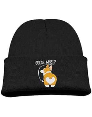 Love Corgi Butt Dog Kid's Hats Winter Funny Soft Knit Beanie Cap, Unisex