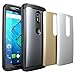 Moto X Pure Edition Case, SUPCASE Water Resistant Full-Body Rugged Case with Built-in Screen Protector for Motorola Moto X Style/Pure Edition 2015-3 Interchangeable Covers (Gray/Silver/Gold)