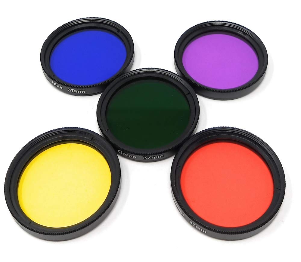 System-S Colour Filter Set 37 mm 5 Pieces Colour Filter for Photography