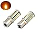 Bonlux 2-pack 5W 1156 Ba15s Single Contact Bayonet LED Bulb 10-30V Warm White 1156 1141 1003 1073 1093 Ba15s LED Replacement for Interior Car RV Camper Boat Yard Lighting