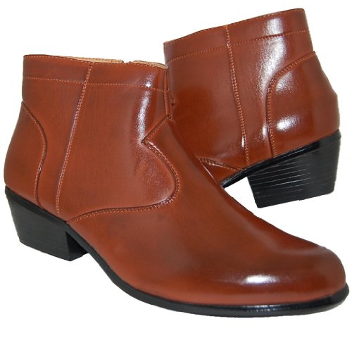 SHARP IMAGE Inch Cuban Heel Men Shoes, Brown, Size, Want It All