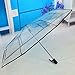 Futisma WerFamily Clear Transparent Folding Auto Open Auto Close Umbrella Rainy (transparent 3)
